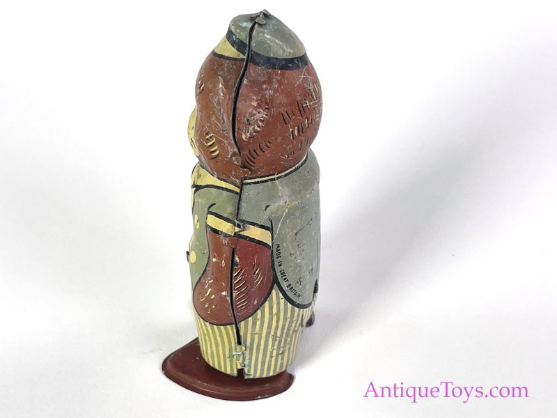 Wells Brimtoy Tin Lithographed Windup Dapper Bear *SOLD* - Image 5