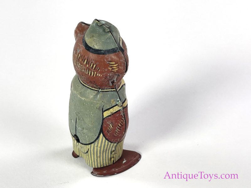 Wells Brimtoy Tin Lithographed Windup Dapper Bear *SOLD* - Image 7