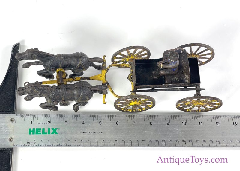 Wilkins Cast Iron Prancing Horse Team <FONT COLOR="ff000 ">*SOLD*</font> - Image 12