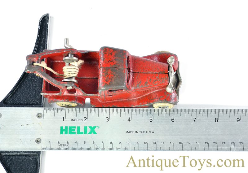 Arcade Rare ca. 1934 No. 202 Cast Iron Red Wrecker Tow Truck <FONT COLOR="ff000 ">*SOLD*</font> - Image 9