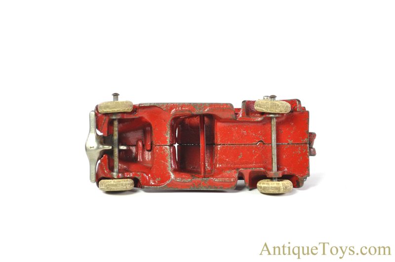 Arcade Rare ca. 1934 No. 202 Cast Iron Red Wrecker Tow Truck <FONT COLOR="ff000 ">*SOLD*</font> - Image 3