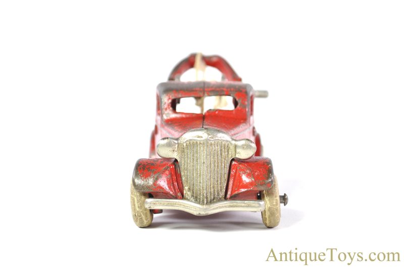 Arcade Rare ca. 1934 No. 202 Cast Iron Red Wrecker Tow Truck <FONT COLOR="ff000 ">*SOLD*</font> - Image 7