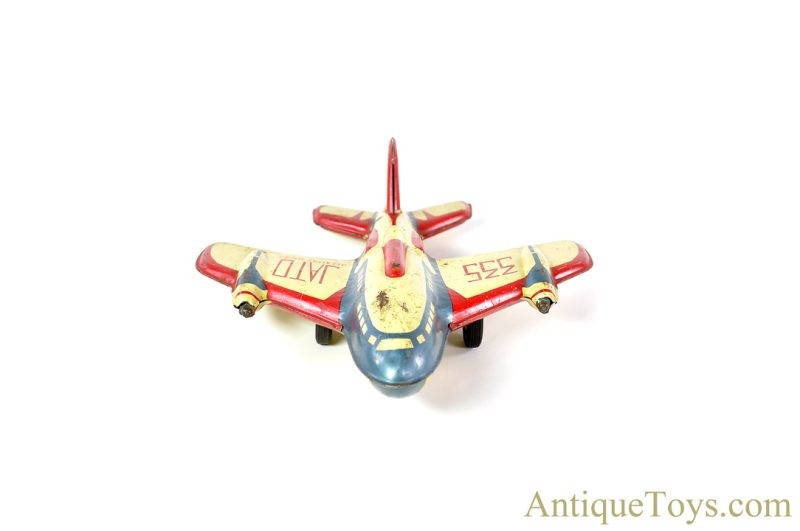 Automatic Toy Co. ca. 1965 Tin Lithographed Friction JATO 335 Jet Assisted Takeoff Airplane <FONT COLOR="ff000">*SOLD*</font> - Image 2