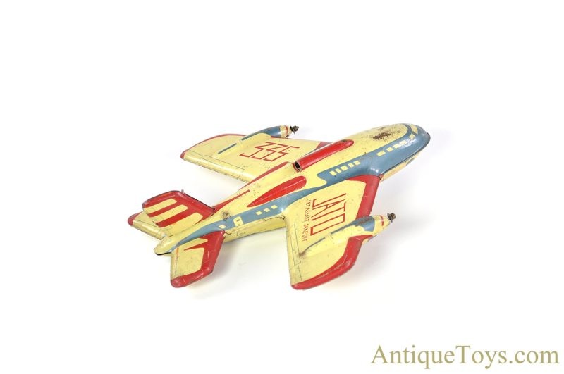 Automatic Toy Co. ca. 1965 Tin Lithographed Friction JATO 335 Jet Assisted Takeoff Airplane <FONT COLOR="ff000">*SOLD*</font> - Image 3
