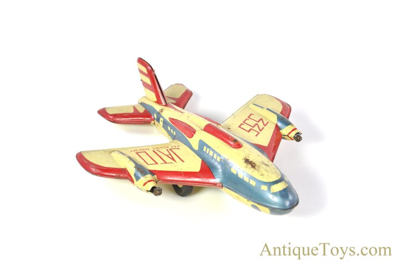 Automatic Toy Co. ca. 1965 Tin Lithographed Friction JATO 335 Jet Assisted Takeoff Airplane <FONT COLOR="ff000">*SOLD*</font>