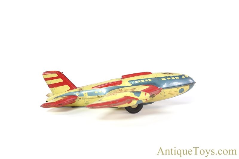 Automatic Toy Co. ca. 1965 Tin Lithographed Friction JATO 335 Jet Assisted Takeoff Airplane <FONT COLOR="ff000">*SOLD*</font> - Image 4