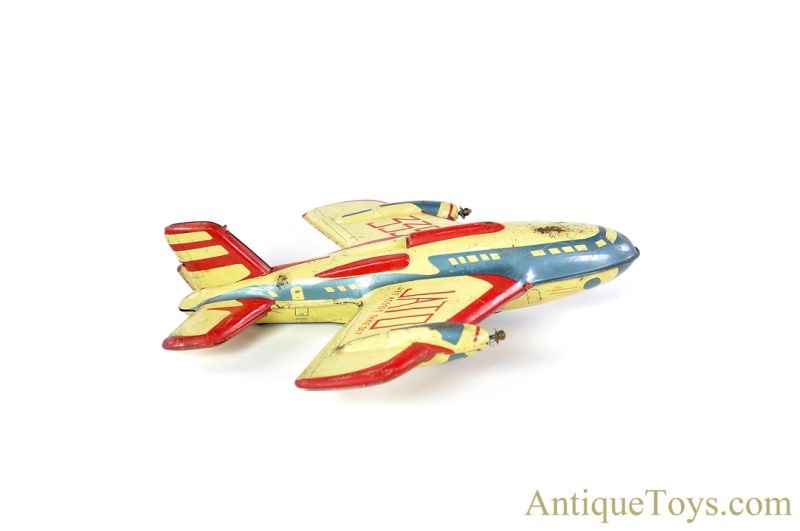 Automatic Toy Co. ca. 1965 Tin Lithographed Friction JATO 335 Jet Assisted Takeoff Airplane <FONT COLOR="ff000">*SOLD*</font> - Image 6