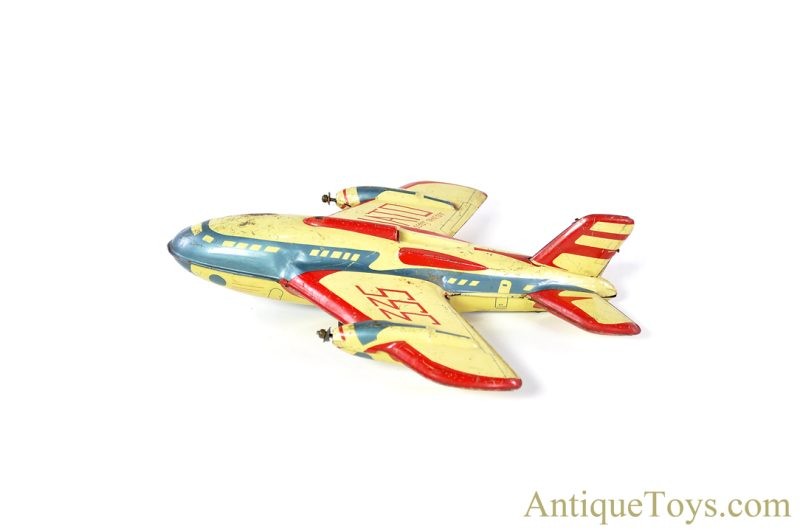 Automatic Toy Co. ca. 1965 Tin Lithographed Friction JATO 335 Jet Assisted Takeoff Airplane <FONT COLOR="ff000">*SOLD*</font> - Image 5