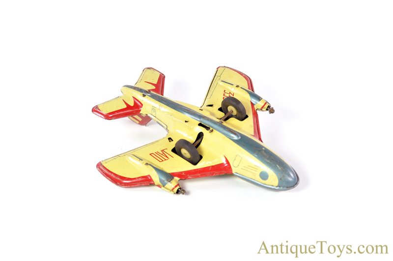 Automatic Toy Co. ca. 1965 Tin Lithographed Friction JATO 335 Jet Assisted Takeoff Airplane <FONT COLOR="ff000">*SOLD*</font> - Image 8
