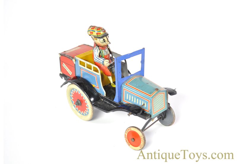 ESSDEE/Johann Distler (J.D.N.) Tin Lithographed Windup "Crazy Car" German Toy <FONT COLOR="ff000 ">*SOLD*</font> - Image 3
