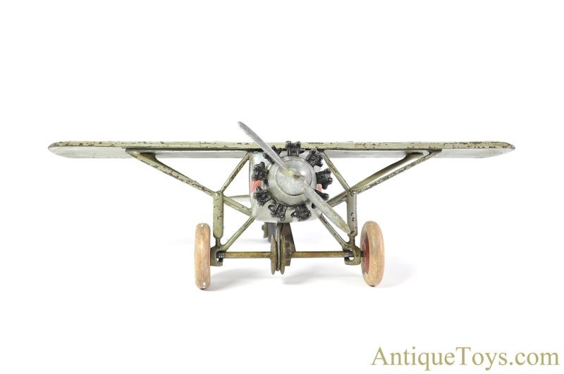Hubley Cast Iron Spirit of St. Louis "Lindy" Plane with Working Propeller <FONT COLOR="ff000 ">*SOLD*</font> - Image 2