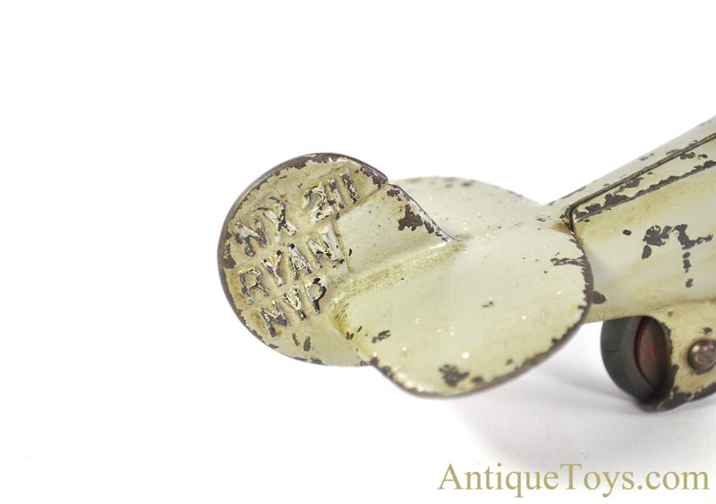 Hubley Cast Iron Spirit of St. Louis "Lindy" Plane with Working Propeller <FONT COLOR="ff000 ">*SOLD*</font> - Image 12