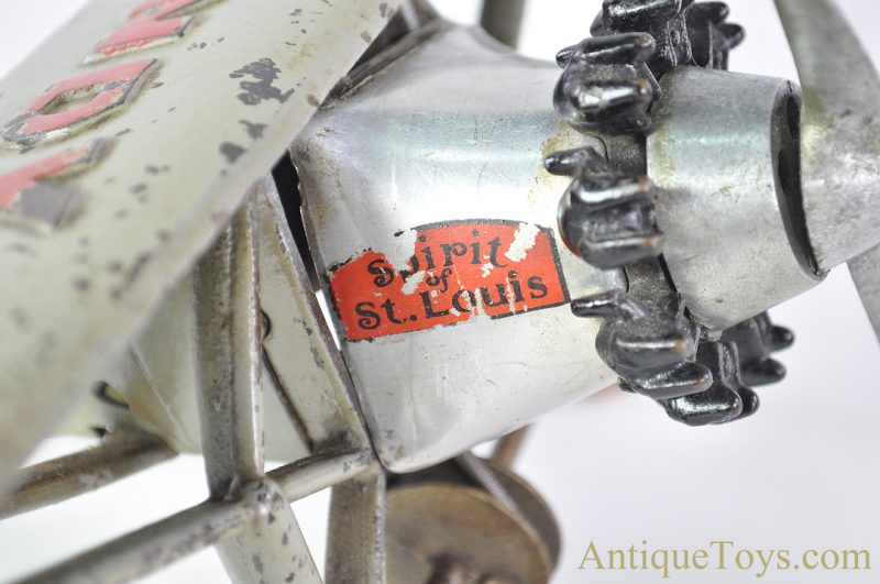 Hubley Cast Iron Spirit of St. Louis "Lindy" Plane with Working Propeller <FONT COLOR="ff000 ">*SOLD*</font> - Image 13