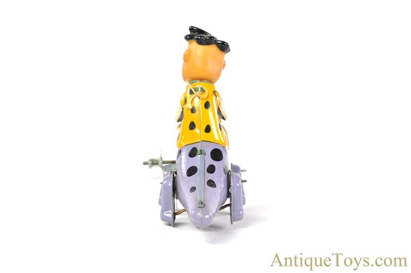 Linemar Marx Tin Lithographed Windup Hanna-Barbera’s The Flintstones "Mechanical Fred Flintstone on Dino" for Sale <FONT COLOR="ff000 ">*SOLD*</font> - Image 8