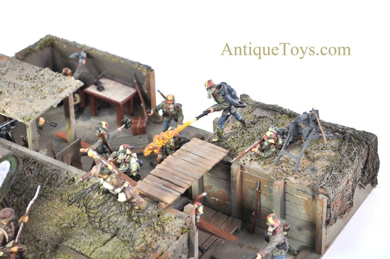 Lineol Model Toys Dirk Duscha "Diorama 1. Weltkrieg Schlachtfeld 1918" Diorama World War 1 Battlefield 1918 with CoA <FONT COLOR="ff000 ">*SOLD*</font> - Image 12
