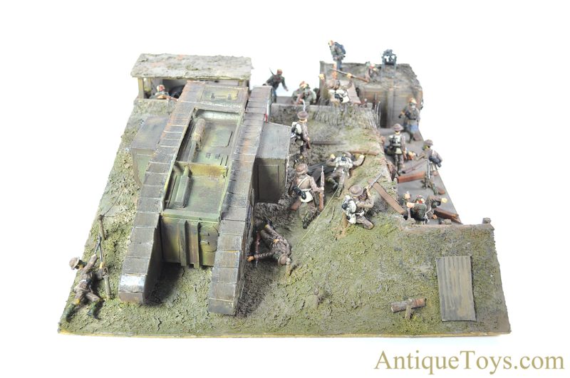 Lineol Model Toys Dirk Duscha "Diorama 1. Weltkrieg Schlachtfeld 1918" Diorama World War 1 Battlefield 1918 with CoA <FONT COLOR="ff000 ">*SOLD*</font> - Image 10