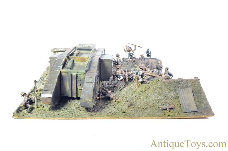 Lineol Model Toys Dirk Duscha "Diorama 1. Weltkrieg Schlachtfeld 1918" Diorama World War 1 Battlefield 1918 with CoA <FONT COLOR="ff000 ">*SOLD*</font> - Image 9