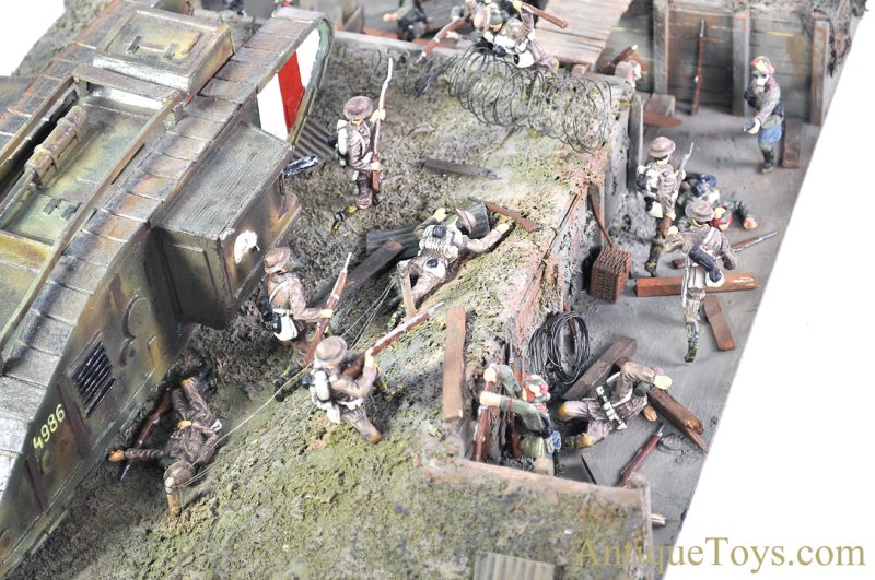 Lineol Model Toys Dirk Duscha "Diorama 1. Weltkrieg Schlachtfeld 1918" Diorama World War 1 Battlefield 1918 with CoA <FONT COLOR="ff000 ">*SOLD*</font> - Image 13