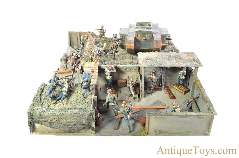 Lineol Model Toys Dirk Duscha "Diorama 1. Weltkrieg Schlachtfeld 1918" Diorama World War 1 Battlefield 1918 with CoA <FONT COLOR="ff000 ">*SOLD*</font> - Image 5
