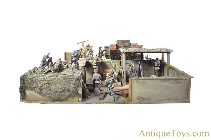 Lineol Model Toys Dirk Duscha "Diorama 1. Weltkrieg Schlachtfeld 1918" Diorama World War 1 Battlefield 1918 with CoA <FONT COLOR="ff000 ">*SOLD*</font> - Image 6