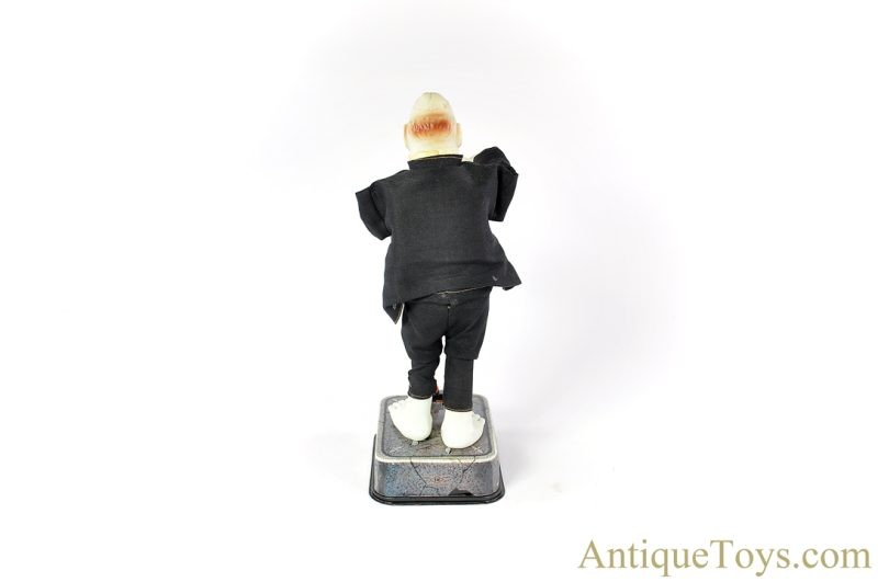 Nomura (TN) Tin Lithographed Battery Operated “Mod Monster Blushing Frankenstein” Japanese Toy with Box <FONT COLOR="ff000 ">*SOLD*</font> - Image 6