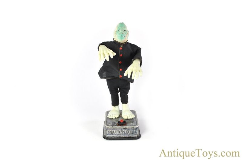 Nomura (TN) Tin Lithographed Battery Operated “Mod Monster Blushing Frankenstein” Japanese Toy with Box <FONT COLOR="ff000 ">*SOLD*</font> - Image 5