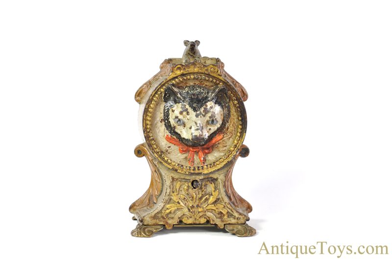 J.E. Stevens Co. Cast Iron No. 324 “Cat and Mouse Bank” Mechanical Bank <FONT COLOR="ff000 ">*SOLD*</font> - Image 2