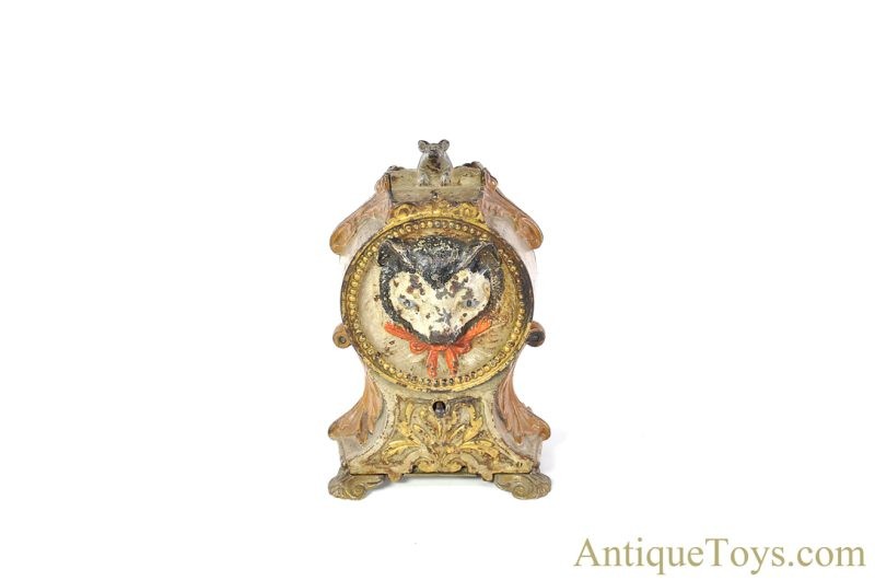 J.E. Stevens Co. Cast Iron No. 324 “Cat and Mouse Bank” Mechanical Bank <FONT COLOR="ff000 ">*SOLD*</font> - Image 3