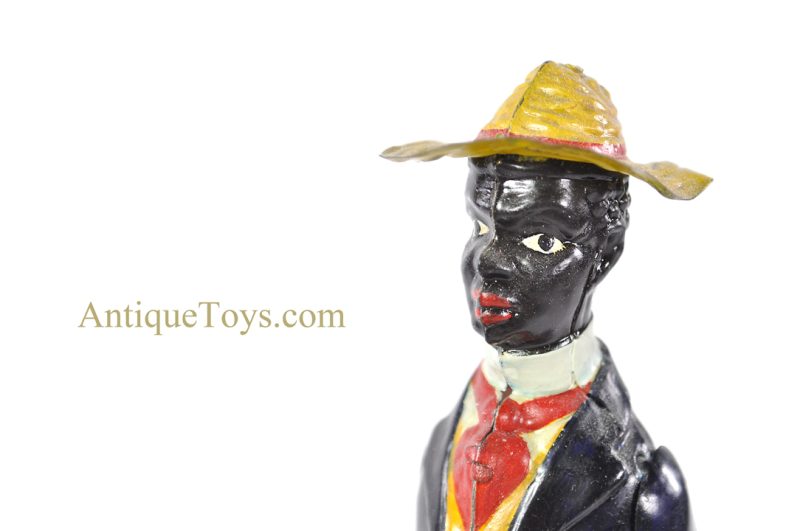 Strauss & Lehmann Tin Lithographed & Hand Painted Windup “Oh My! Alabama Coon Jigger” Black Americana Toy with Box <FONT COLOR="ff000 ">*SOLD*</font> - Image 12