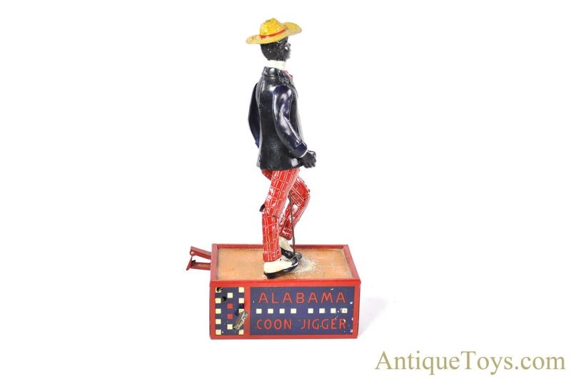 Strauss & Lehmann Tin Lithographed & Hand Painted Windup “Oh My! Alabama Coon Jigger” Black Americana Toy with Box <FONT COLOR="ff000 ">*SOLD*</font> - Image 2