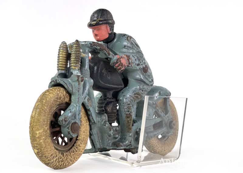 Hubley Cast Iron #45 Harley Davidson Race Motorcycle <FONT COLOR="ff000 ">*SOLD*</font> - Image 2