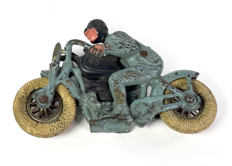 Hubley Cast Iron #45 Harley Davidson Race Motorcycle <FONT COLOR="ff000 ">*SOLD*</font> - Image 8