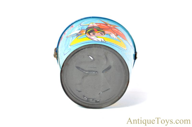 Tatsunoko Productions ca. 1960's Tin Lithographed Space Ace Uchuu Ace Pail/Bucket for Sale <FONT COLOR="ff000 ">*SOLD*</font> - Image 8