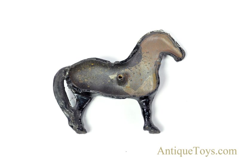 Arcade ca. 1910 Cast Iron #2 Work Horse Variant Penny Coin Still Bank <FONT COLOR="ff000 ">*SOLD*</font> - Image 7