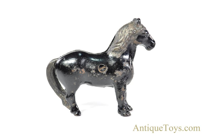 Arcade ca. 1910 Cast Iron #2 Work Horse Variant Penny Coin Still Bank <FONT COLOR="ff000 ">*SOLD*</font> - Image 2