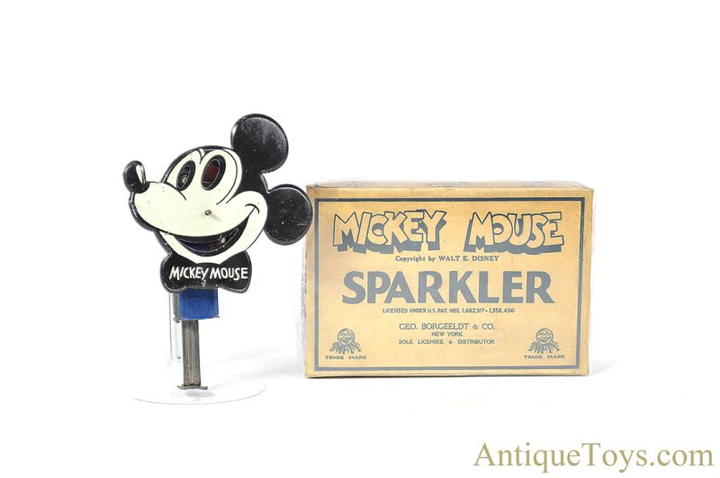 George Borgfeldt & Co. "Mickey Mouse Sparkler" in Box <FONT COLOR="ff000 ">*SOLD*</font>