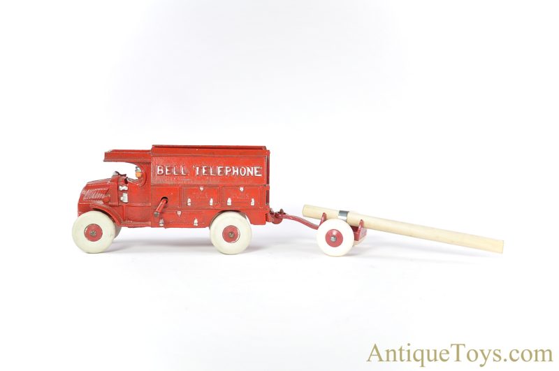 Hubley Red Cast Iron Ohio Bell Telephone Company Truck <FONT COLOR="ff000 ">*SOLD*</font> - Image 3