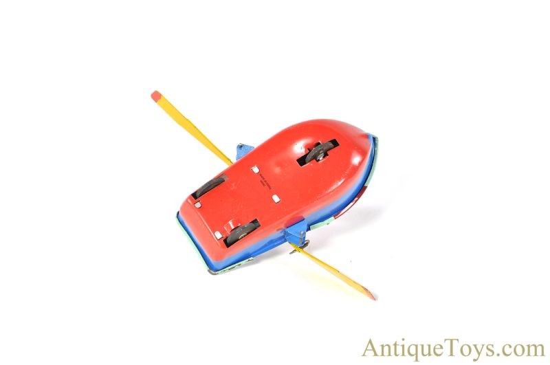 Momoya Shoten Tin Lithographed Windup Man Rowing Boat Set Japanese Chinese Toys <FONT COLOR="ff000 ">*SOLD*</font> - Image 11