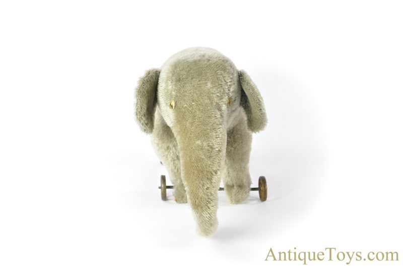 Steiff Stuffed Mohair Elephant on Wheels Pull Toy <FONT COLOR="ff000 ">*SOLD*</font> - Image 4