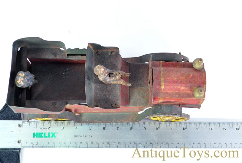 D.P. Clark & Co. Early 1900's Pressed Steel Wood Hand-Painted Dayton Hillclimber White Flyer Vehicle <FONT COLOR="ff000 ">*SOLD*</font> - Image 9