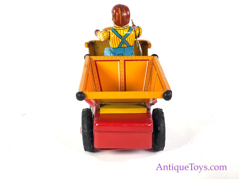 Japanese Tin Lithographed Battery Operated Dump Truck Toy <FONT COLOR="ff000 ">*SOLD*</font> - Image 6