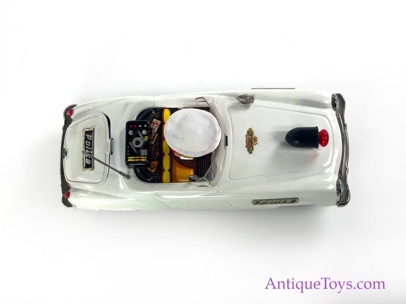 Gama Tin Lithographed Battery Operated #104 Police Car with Box <FONT COLOR="ff000 ">*SOLD*</font> - Image 4
