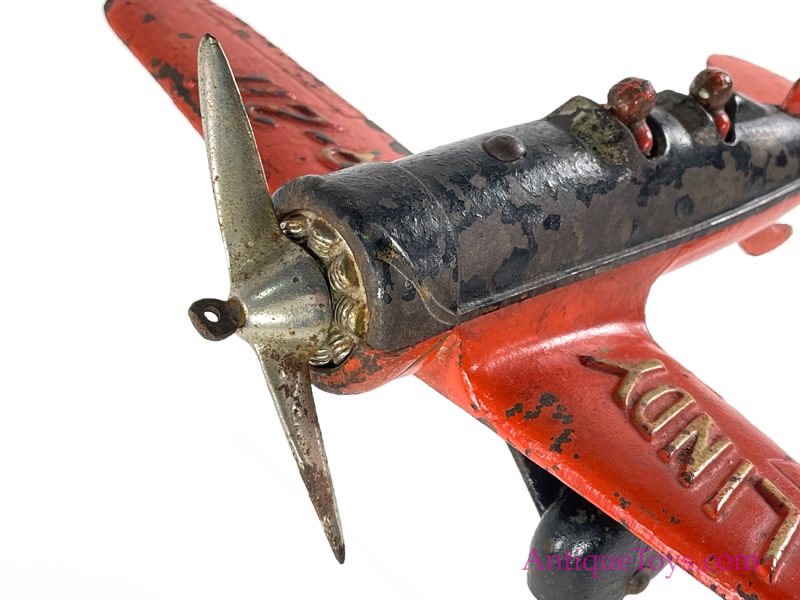 Hubley Cast Iron "Lindy" Lockheed Sirius Airplane <FONT COLOR="ff000 ">*SOLD*</font> - Image 11