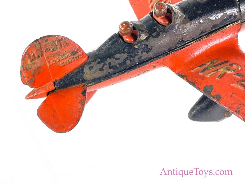 Hubley Cast Iron "Lindy" Lockheed Sirius Airplane <FONT COLOR="ff000 ">*SOLD*</font> - Image 7