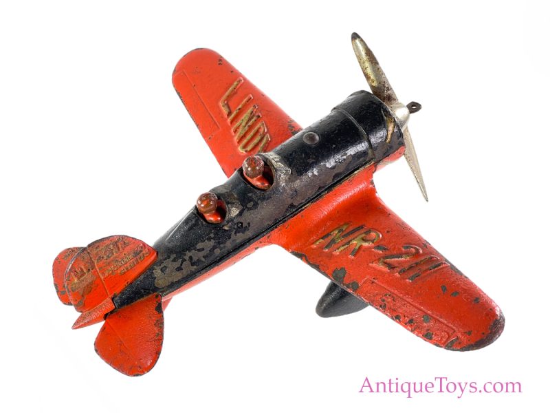 Hubley Cast Iron "Lindy" Lockheed Sirius Airplane <FONT COLOR="ff000 ">*SOLD*</font> - Image 6