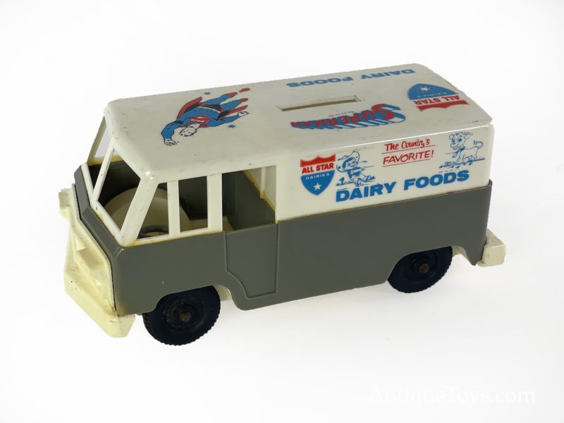 Como All Star Dairies Vintage Superman Bus Bank <FONT COLOR="ff000 ">*SOLD*</font> - Image 3