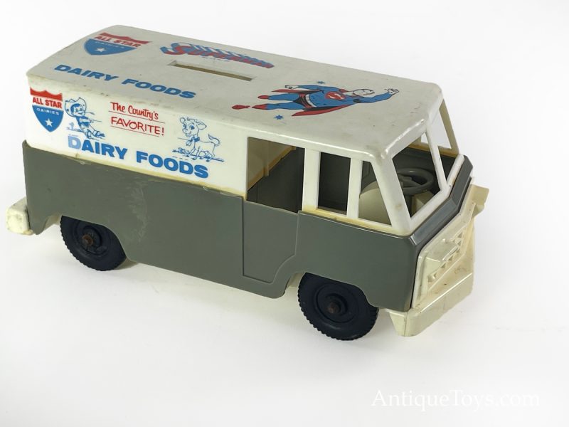 Como All Star Dairies Vintage Superman Bus Bank <FONT COLOR="ff000 ">*SOLD*</font>