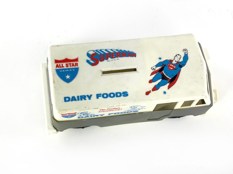 Como All Star Dairies Vintage Superman Bus Bank <FONT COLOR="ff000 ">*SOLD*</font> - Image 9