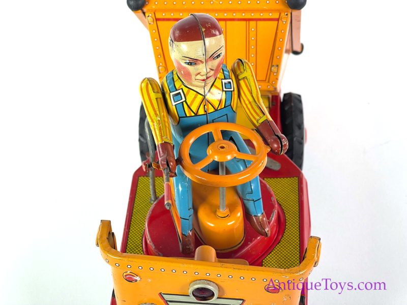 Japanese Tin Lithographed Battery Operated Dump Truck Toy <FONT COLOR="ff000 ">*SOLD*</font> - Image 8