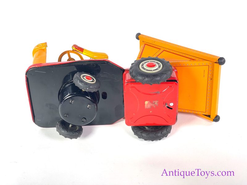 Japanese Tin Lithographed Battery Operated Dump Truck Toy <FONT COLOR="ff000 ">*SOLD*</font> - Image 9